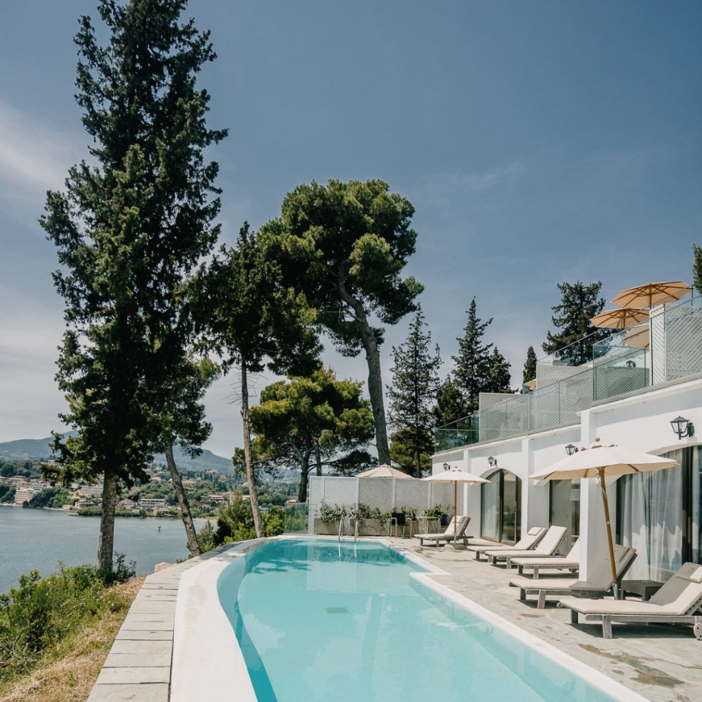 Michaniki Construction Corfu sxediasmos pisinas ksenodoxiou